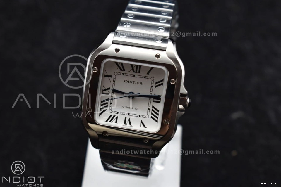 SS 1:1 1045 TopPick SS de 9015 Best Dial White Cartier on Edition Bracelet SmartLinks BVF Santos MIYOTA 35mm V 0926